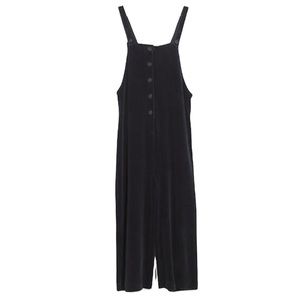 Madewell Blue Texture Thread Velour Corduroy Overalls Ribbed Romper/Jumpsuit XS